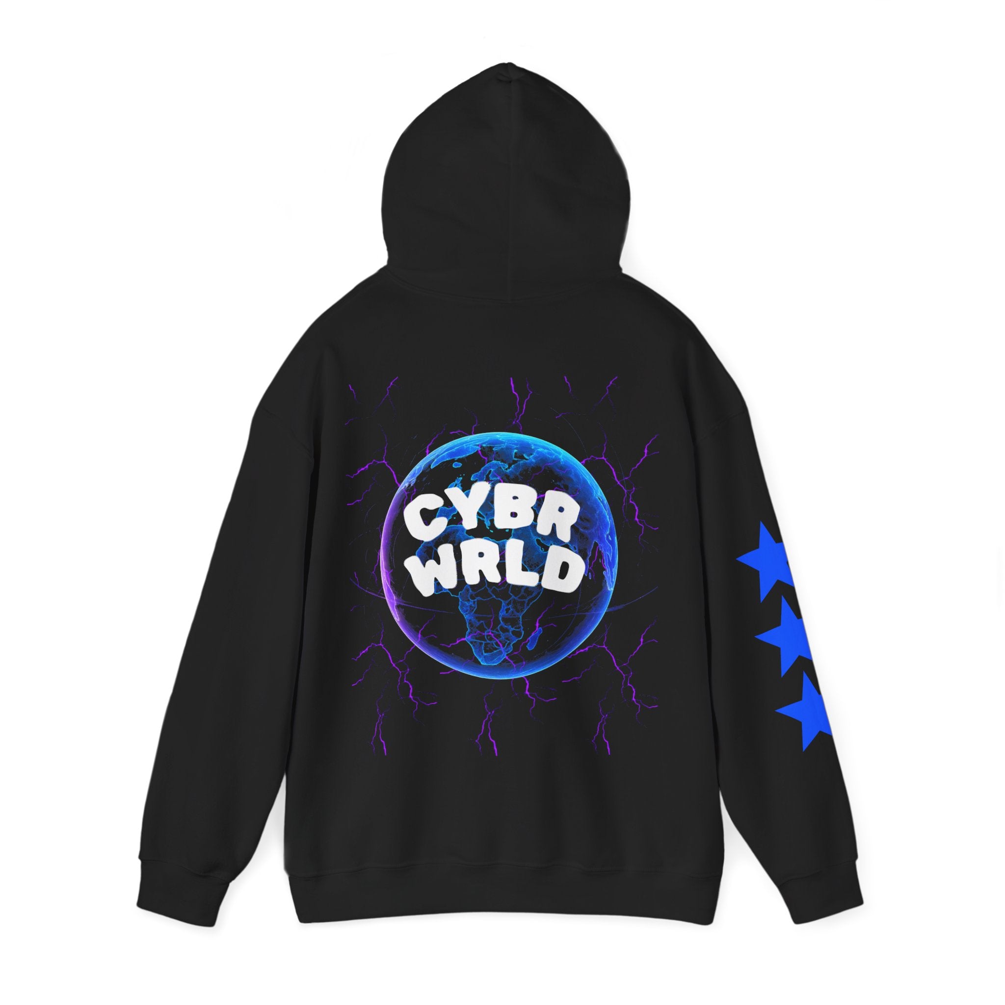 Cybrwrld Hoodie-Three Stars