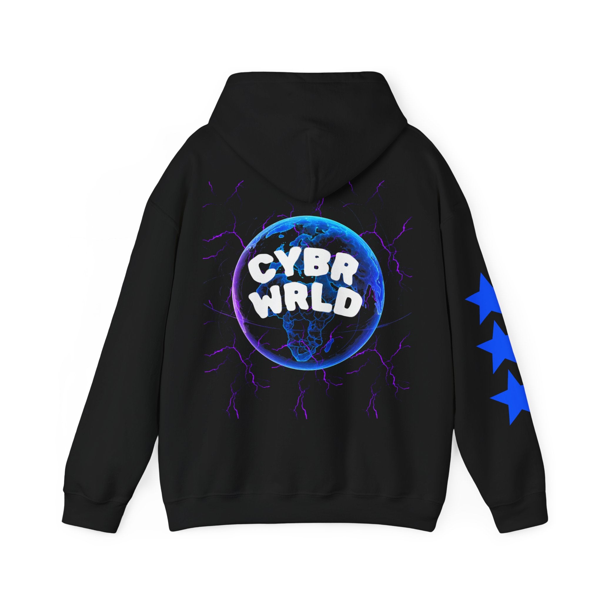 Cybrwrld Hoodie-Three Stars